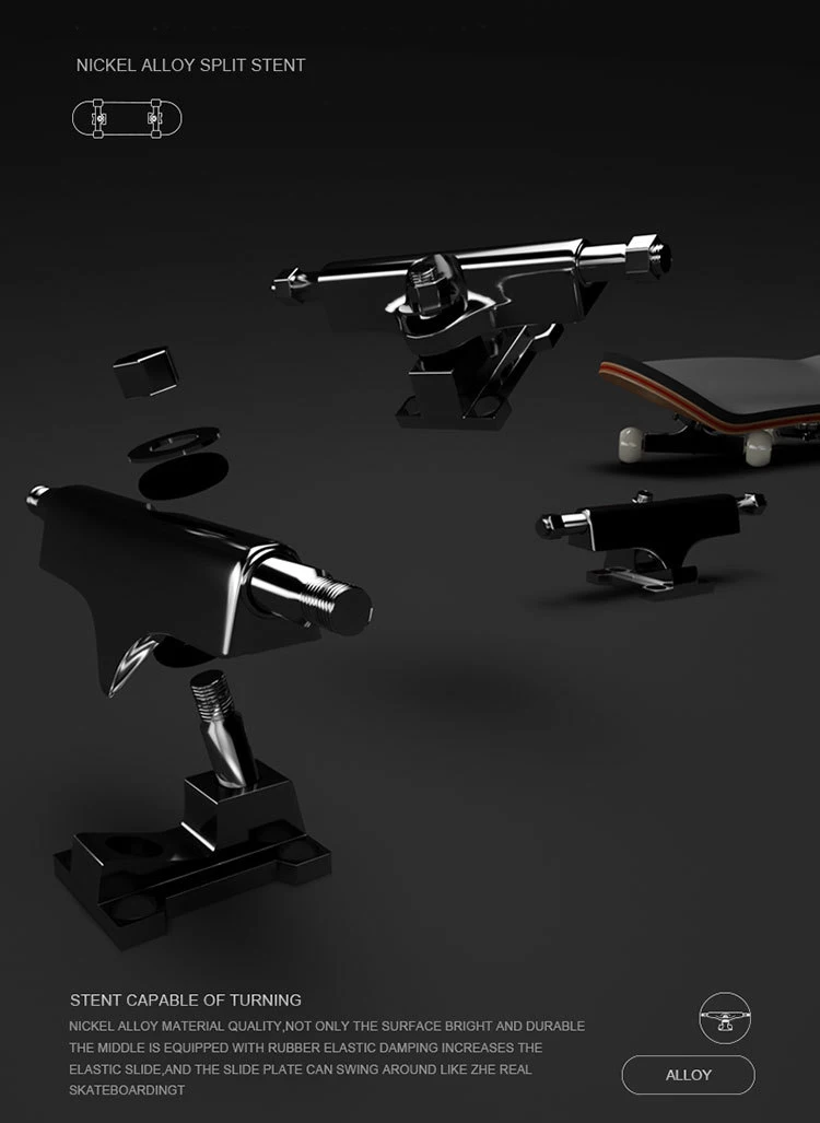 100*30mm Professional Custom Finger Skateboard Maple Wood Deck