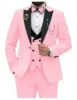 Pink suit vest and dress pants