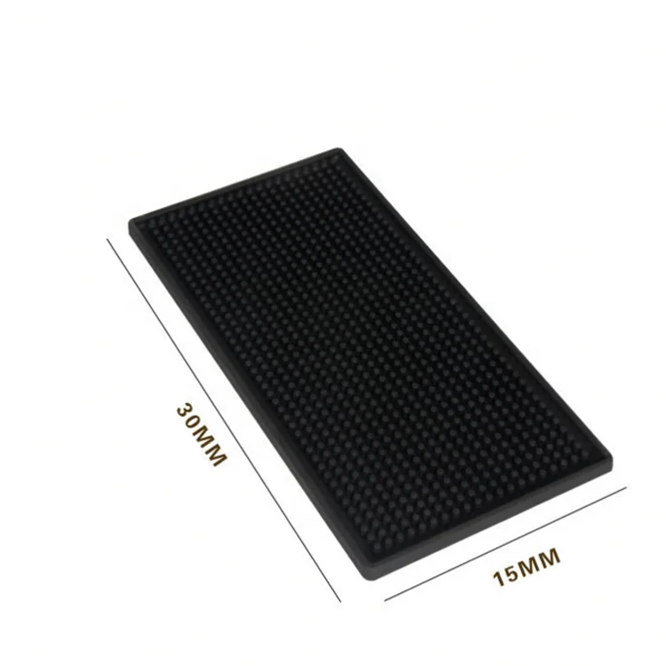 Rubber Bar Service Spill Mat - Black