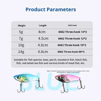 Lure Vib Lead Wrapped Copper Metal Sequin Iron Plate Bait Carp Bait Double Hook Vib Long Casting Ocean Beach Special – Metal Jig – view 5