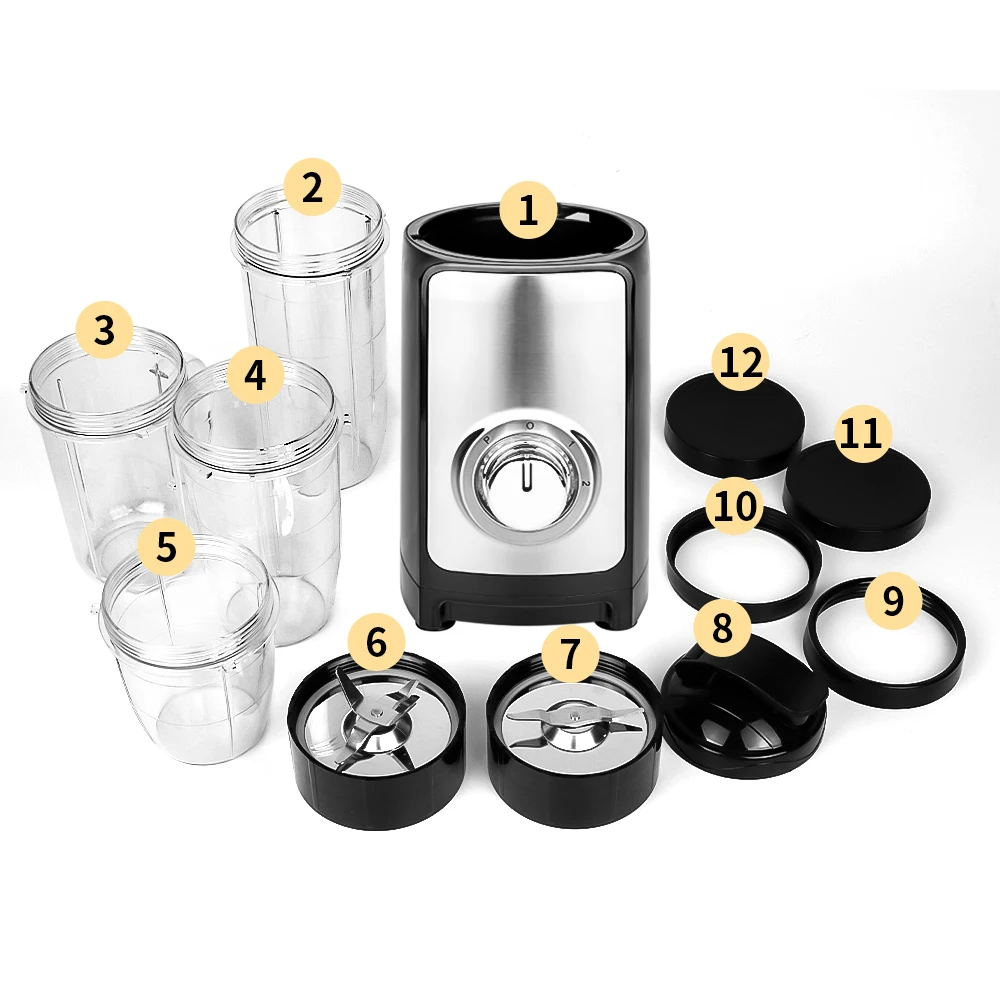 New Low Power Consumption Mixer Juicer Electric Blender Juicer Fruit Blender Table Blender 12 in 1