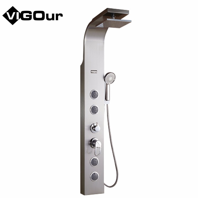 Сантехника ss, квадратный смеситель для горячей и холодной воды, дождевой Душ для ванной комнаты