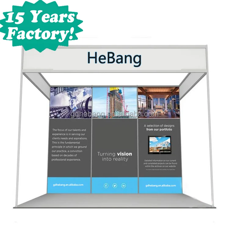 Practical HeBang Exhibition Booth Display Aluminum Profile Beam in Shell Scheme