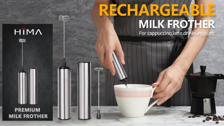 Source HIMA Matcha Milk Foamer Maker Mini Coffee Battery Automatic Milk  Frother Foamer Handheld Whisk Drink Mixer For Coffee Lattes on m.