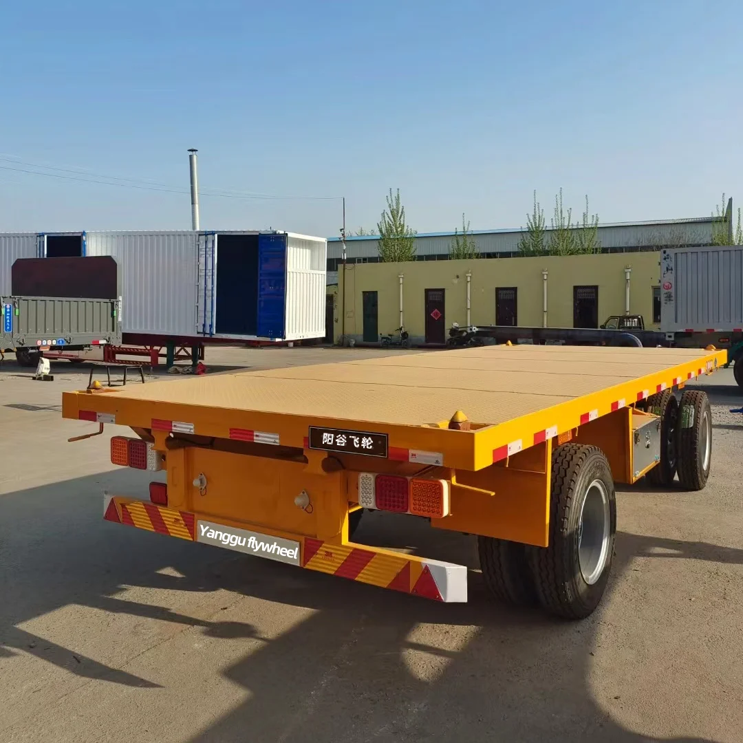 Factory Customizable 20 Feet Container Flatbed Truck Trailer Special ...