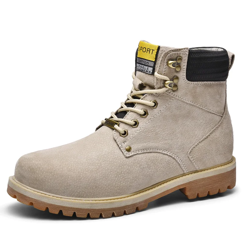 Hot Sale New Fashion Nubuck Leather Rubber Outsole Non Slip Oil Resistance  Casual Industrial Construction Work Boots For Men - Buy Insolent Work Boots,Acid  Resistant Work Boots,Cheap Work Boots Product on Alibaba.com