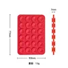 Red 24 Double sided suction cup 77*53MM