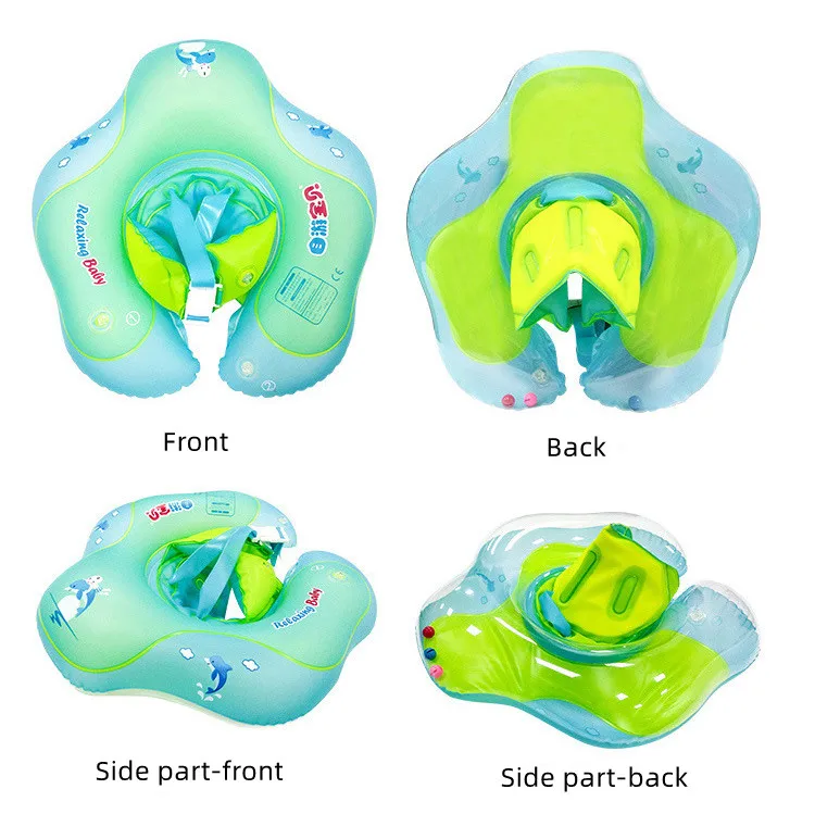 Baby Swimming Float Inflatable Pool Float Ring With Sun Protection