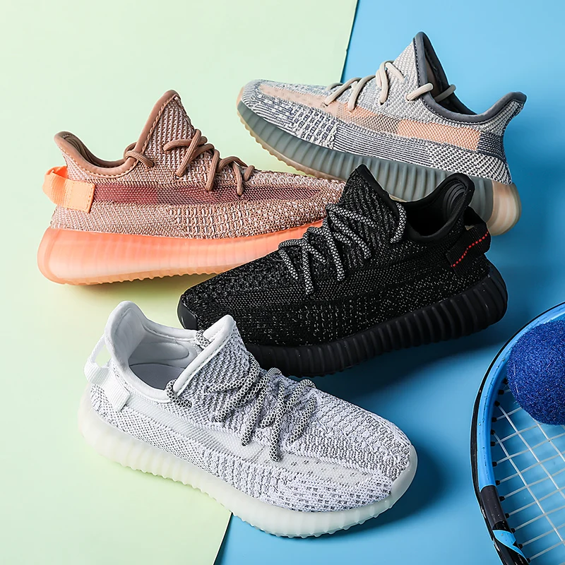 Wholesale Designer Kid Running Sneakers Casual Breathable Brand Shoes Designer Shoes Yeezy Yezzy 350 Kids Shoes