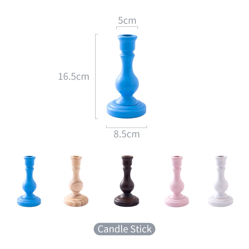 FENN Modern Valentine's Day Gift Canddle Holder Centerpiece Candlestick Reusable Wood Candle Holder For Wedding Decoration