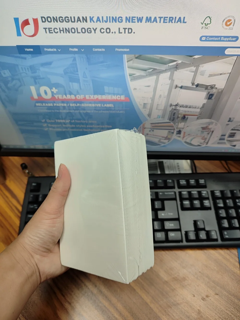 Printable Shipping Labels 4x6 Thermal Sticker 100x150mm UPS Address Label Printing Mailing Label with Glassine Liner supplier