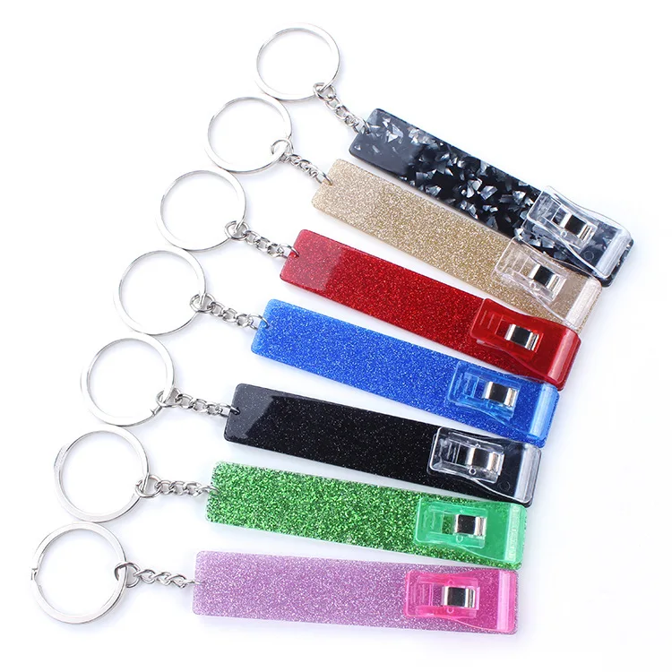 Hot-Sell 9pcs/set Self Defense Keychain Set Survival Women Items Inkfe Alarm