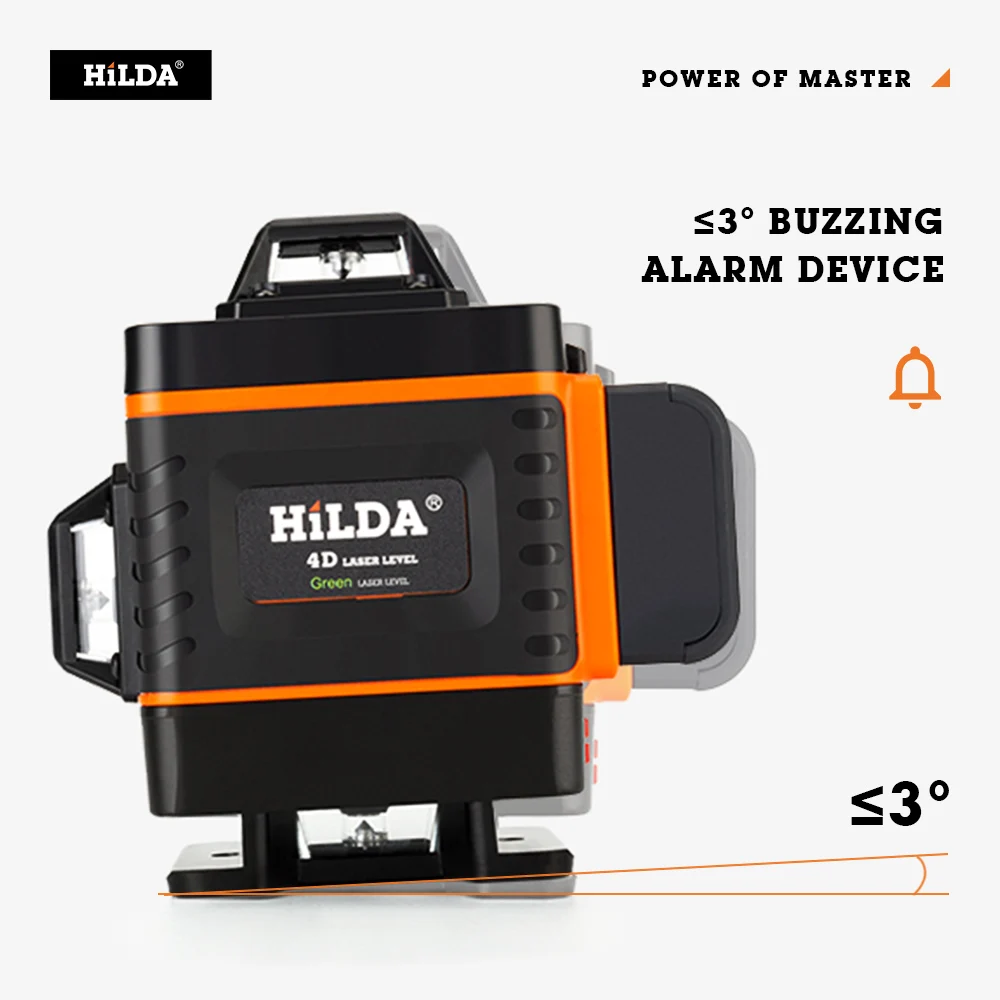 Hilda High Precision Automatic Leveling Cross Line Laser Leveling Unit  Laser Levels
