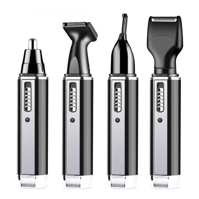 2024 4in1 Electric Nose Hair Trimmer Multifunctional Sideburns Shaver with USB Power Source for Household and Hotel Use