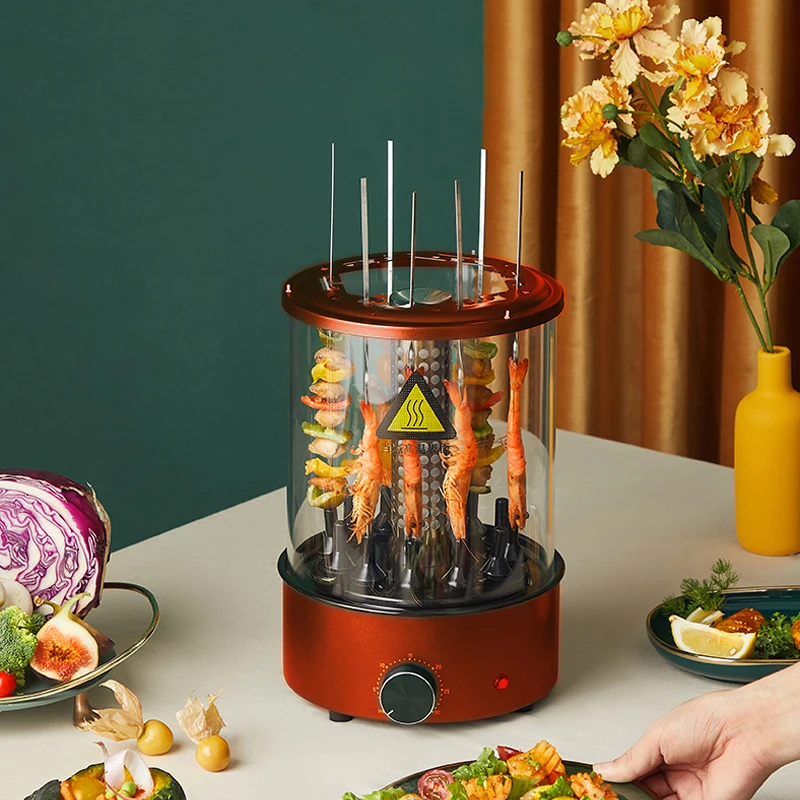 Korean Indoor Electric Rotating Grill Machine Vertical Bbq Grill ...