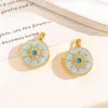 Xl4665 sun photo clip pendant-gold and light blue-openable