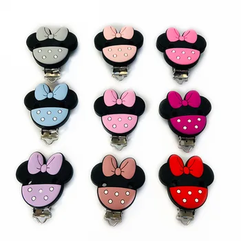Silicone Pacifier Clip Accessories Soft Toys Baby Anti Fall Soother Chain with Clip Hardware