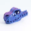 9cm red and blue tyrannosaurus pendant