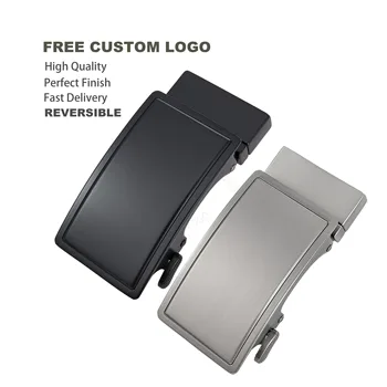 Athosline Luxury Reversible Automatic Leather Belt Buckle 35mm Wide Zinc Alloy Custom Logo Big and Tall