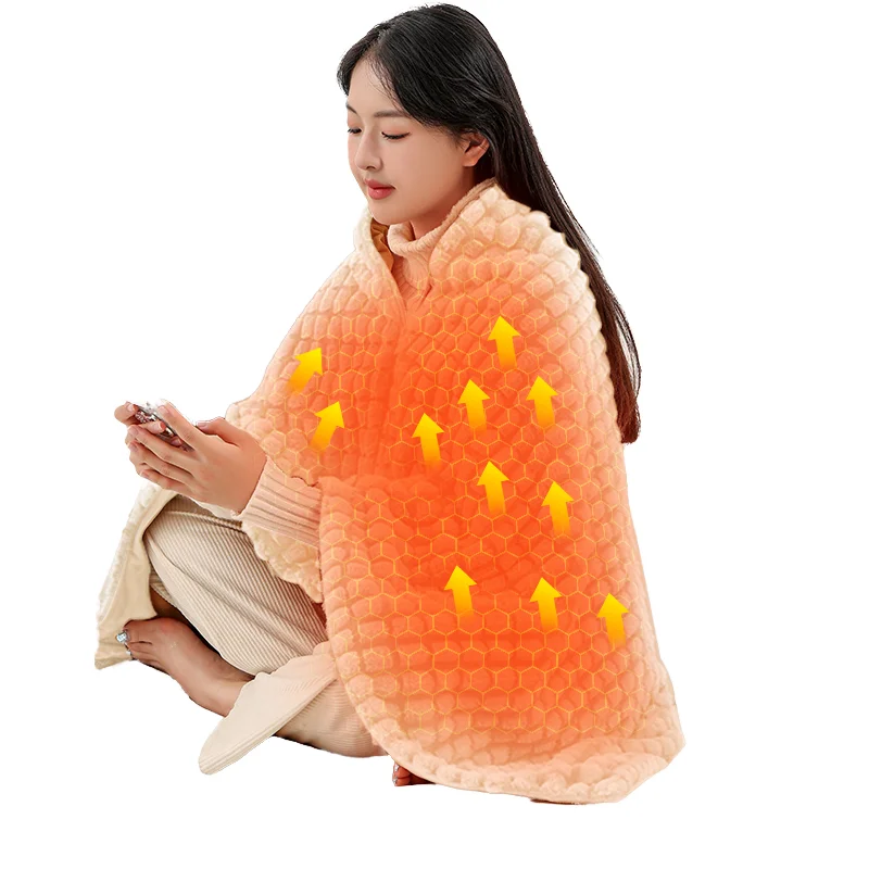 Polyester Heated Throw Blanketshawl, USB, Cordless - detail 2