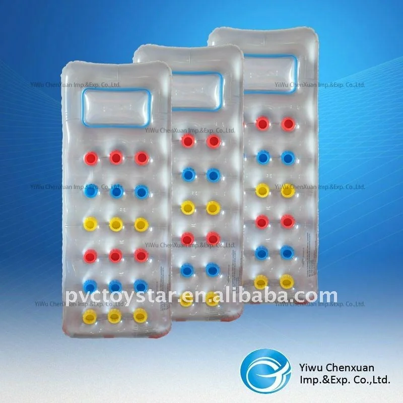 
 Изготовленный На Заказ надувной матрас из ПВХ с 18 отверстиями  