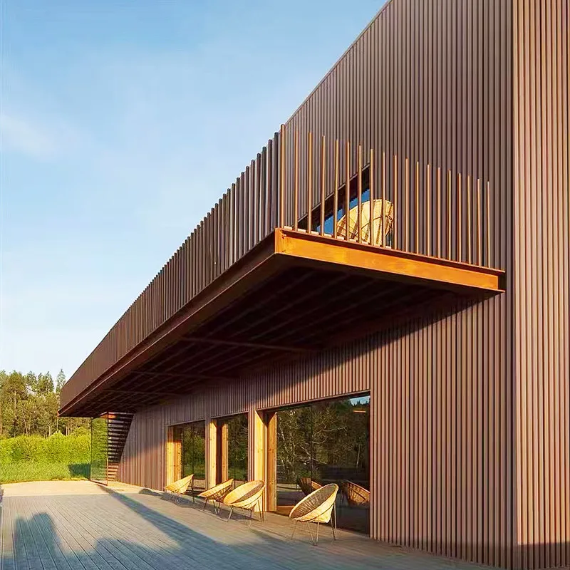 Direct Factory Sale Fireproof Composite Wood Cladding Exterior Wpc