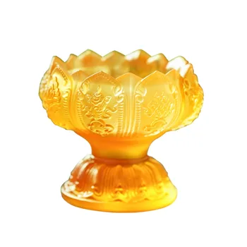 Wholesale of glass butter lamp holders in factories for use in homes and Buddhist temples