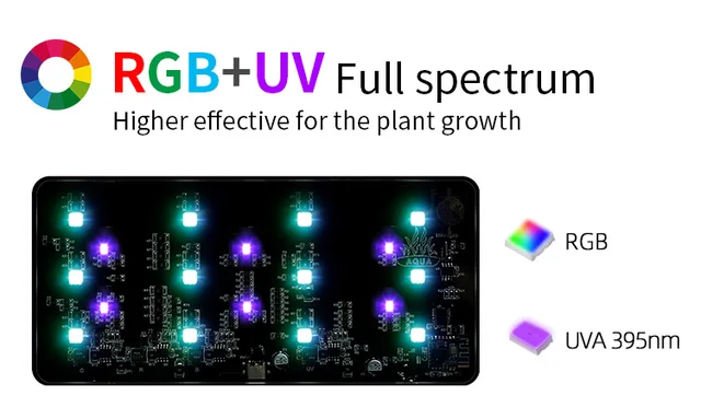 WEEK AQUA mini9 pro aquarium light Plant Grow Full spectrum LED 