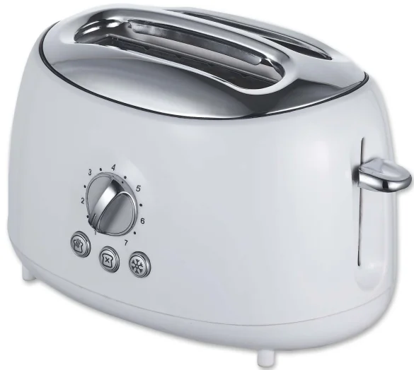 New Arrival Electric Smart 2 Slice Bread Bun Sandwich Long Slot Toaster With Mechanical Knob