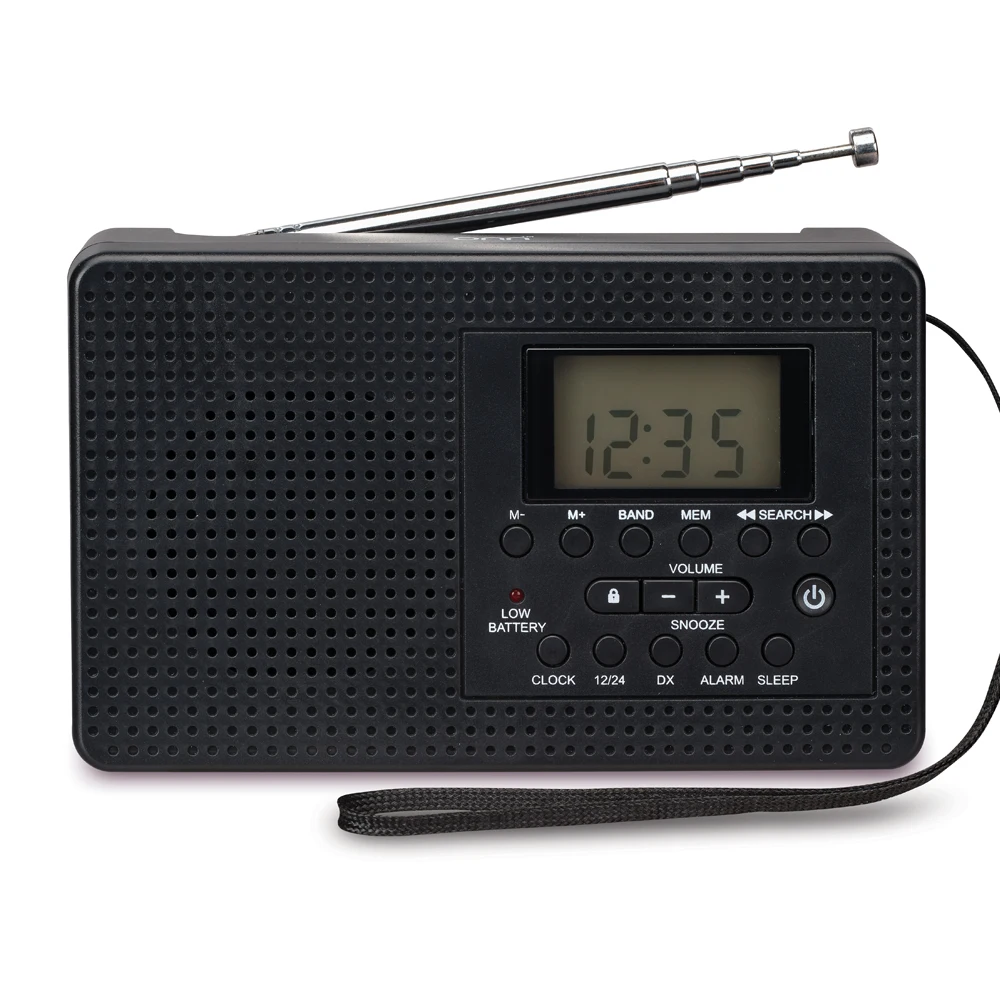 PLL Digital AM FM Radio Alarm Clock with Snooze 10 FM 10 AM Preset ...