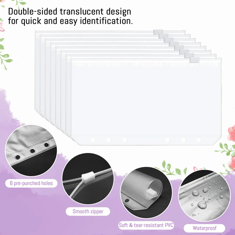 A5 A6 Leather Money Saving Budget Binder Inserts Marble Wallet Buy