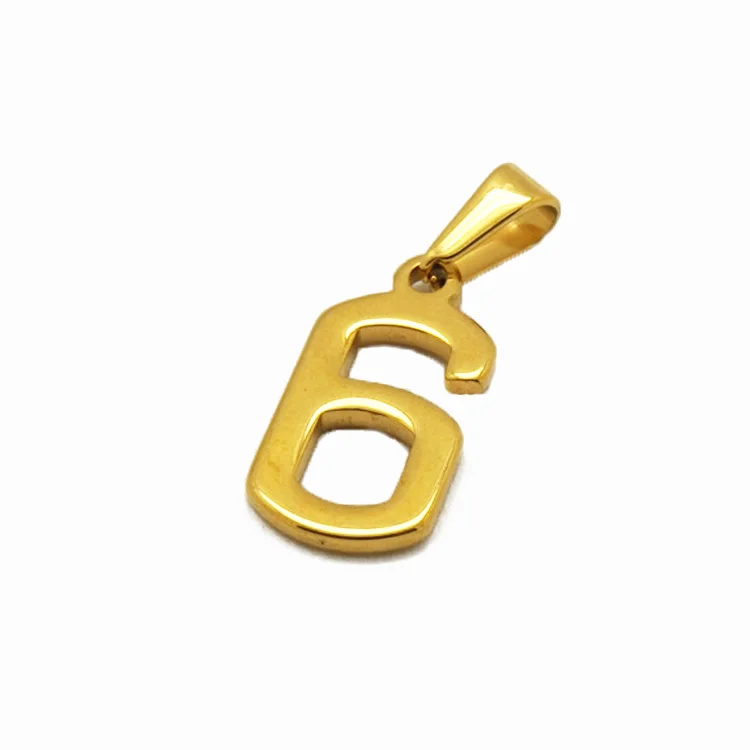 Lucky Number Gold Jewelry Charm Custom 14k Necklace