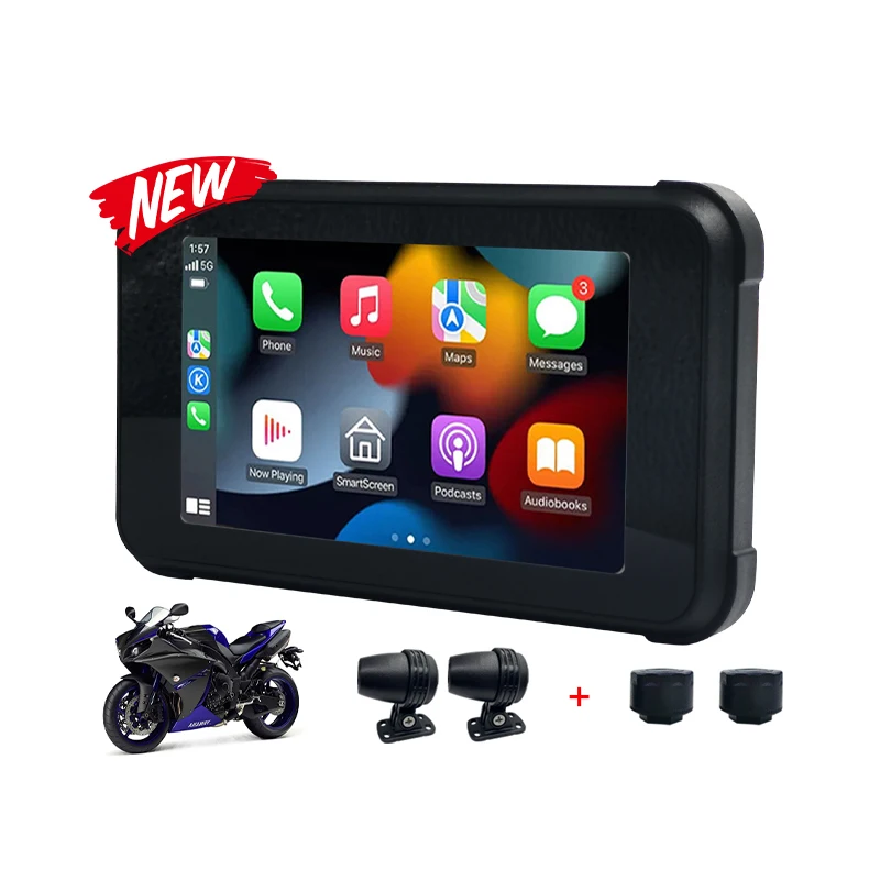 Motorcycle Intelligent Car Machine with Carplay and GPS