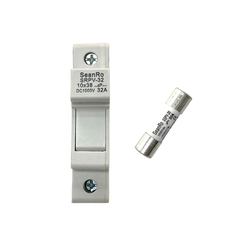 SeanRo держатель предохранителя на Din-рейку и предохранитель на солнечной батарее PV DC 1000 в 1-30 А 30 А, fusibles, термофарфоровый предохранитель с основанием