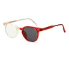 C6 light yellow tint-rouge red frame-color-changing gray lenses