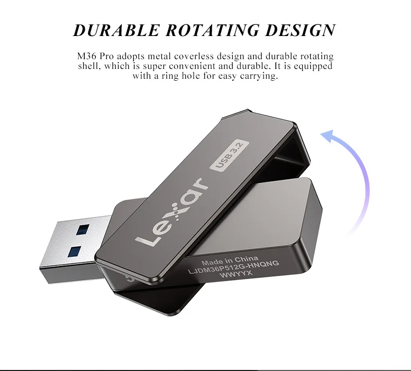 100% Original Lexar JUMPDRIVE M36 Pro USB Flash Drive 1TB High Speed 250mb/s Memory Stick 512GB USB 3.2 Metal USB Pendrive - ANKUX.COM
