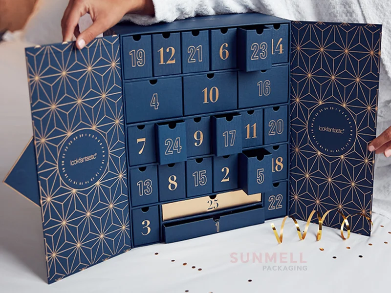 Luxury Christmas Box Custom Advent Calendar Packaging