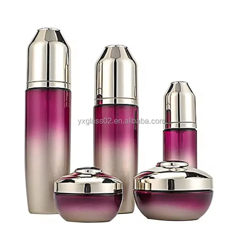 Irregular 50g 50ml 100ml 120ml cosmetic packaging lotion toner serum cosmetic pump skincare packaging manufacture