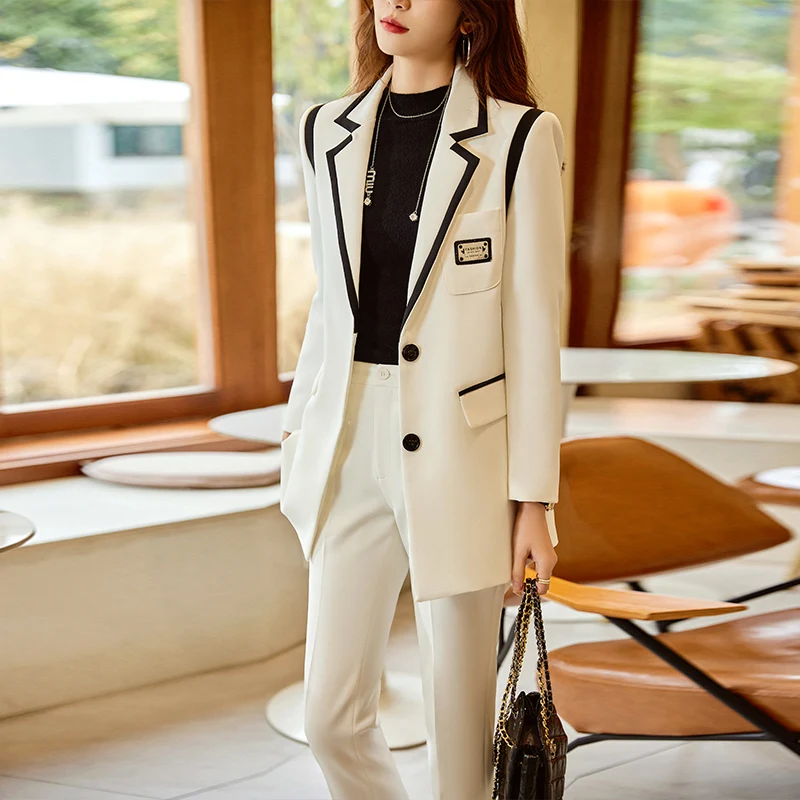Robe Costume 2 Pièces Dress Barn - Taille 8, Noir, Pantalon De Carrière Et Blazer 1 Bouton, Neuf Avec étiquette