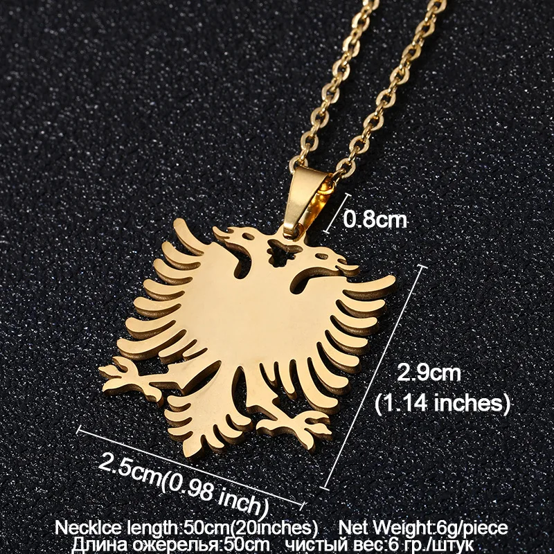 Collana con ciondolo a forma di aquila in argento