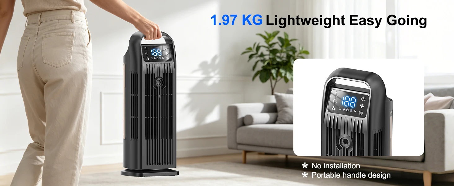 Evaporative Air Cooler, 1200ML, Portable - detail 10
