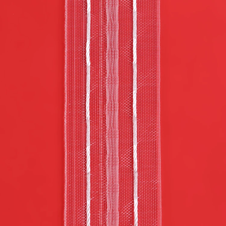 Good Quality Customized 100% Polyester Nylon Striped Pattern Curved Wave Curtain Tape From Turkey