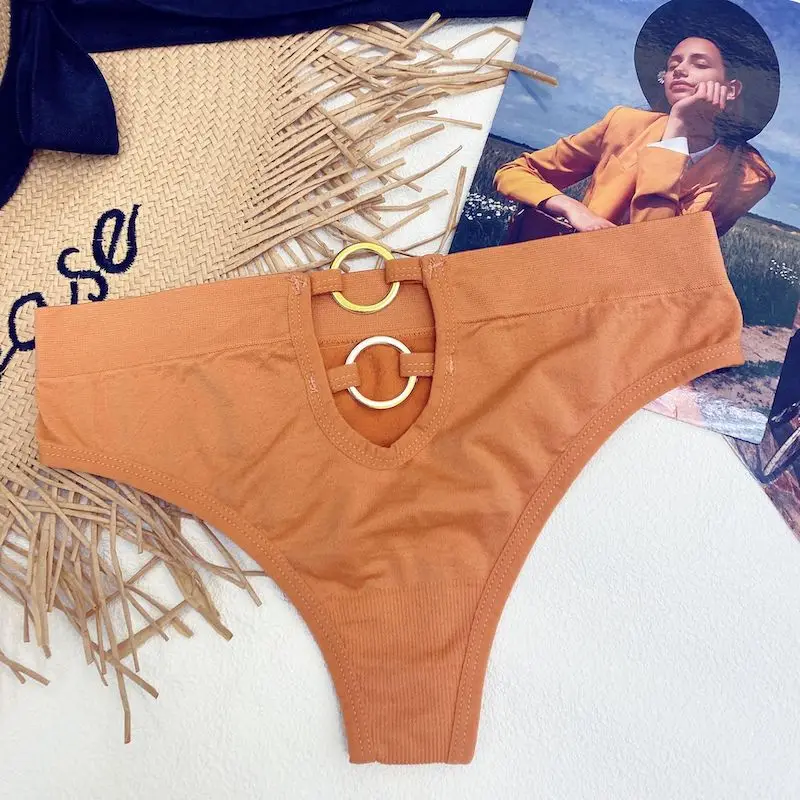 2 Ring Deco One Size Fits All Women Plus Size Sexy Mommy Hollow Out Thongs