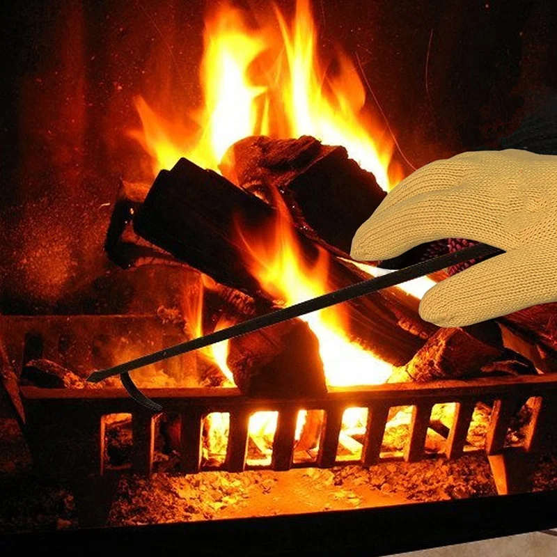 Custom Durable High Temperature and Fire Resistant Multi-purpose Seamless Knit En388 Thermal and Prick-proof Aramidst Cut Gloves