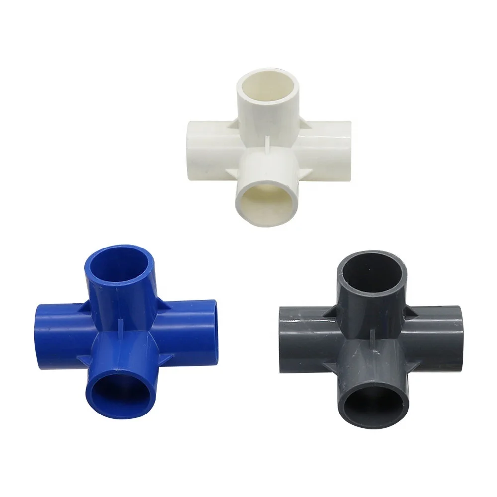 All Types Of Pvc Fittings Pipes Tee Cross 4 Ways Elbows Buy 4 Ways
