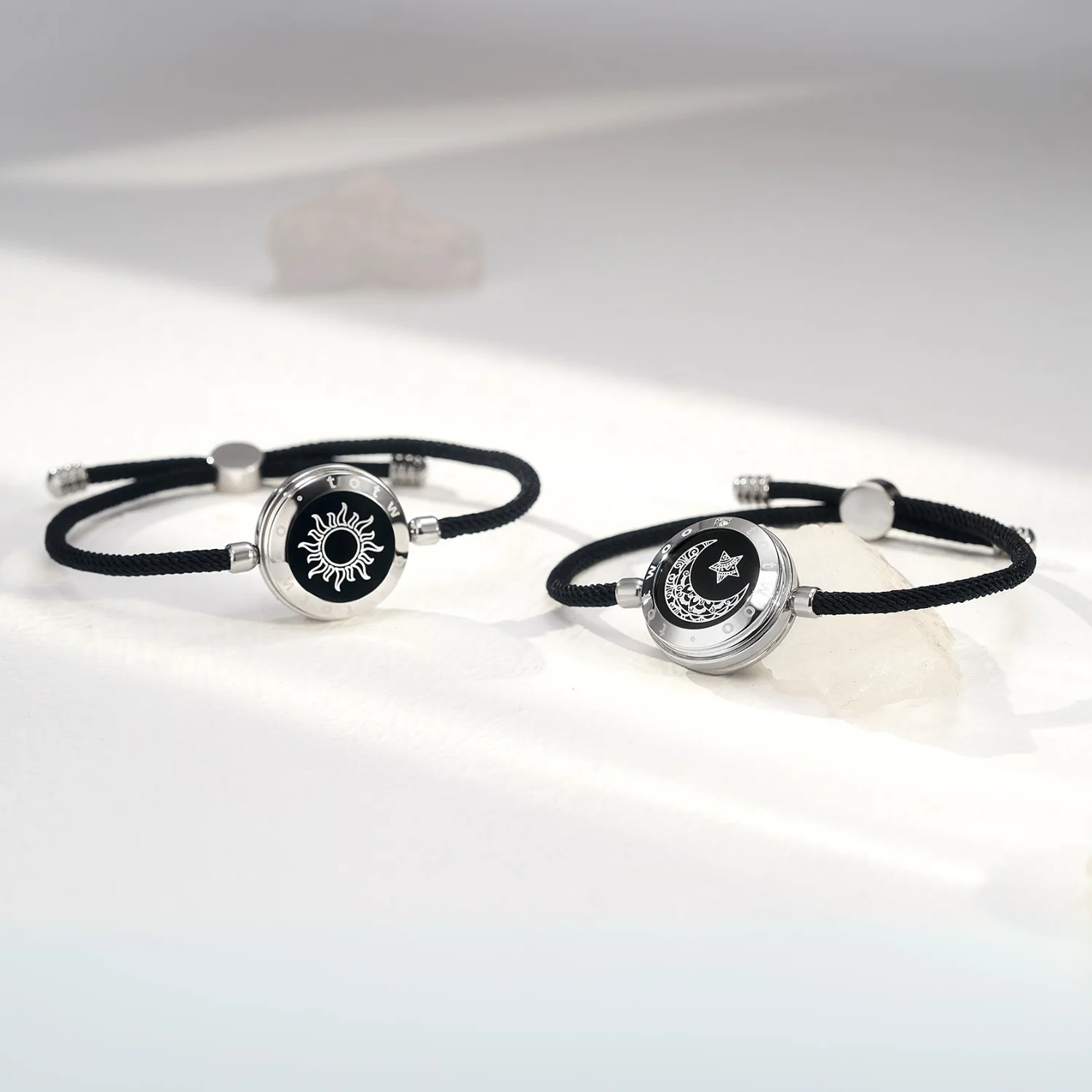 Wholesale Totwoo Vibrant Couple Sun and Moon Touch Bracelets for Couples  Vibrating Couple Bracelet Long-distance Touch love