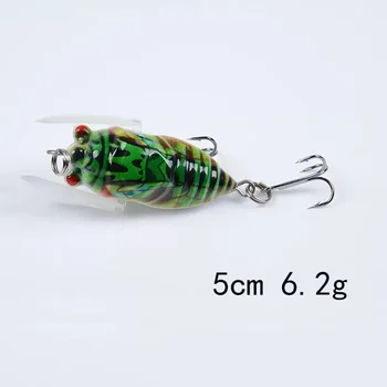 Cicada Lifelike Topwater Fishing Lures Popper Topwater Lure for Bass Hard Plastic Bass Fishing Lure – Popper – view 3