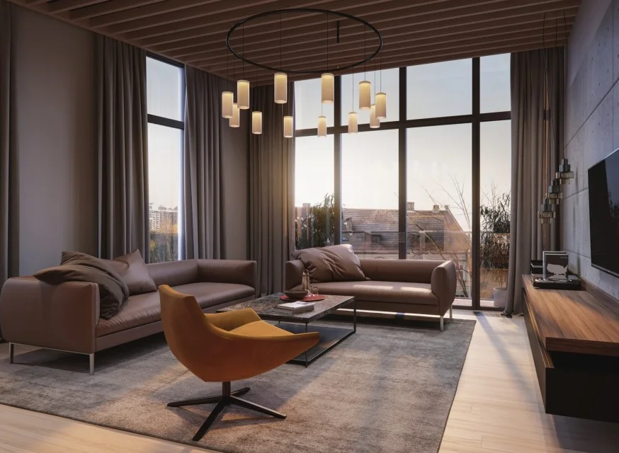 Creation Luxury Hotel Apartment Aluminum Frame Structure Genuine