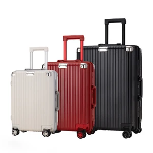 11OEM ODM Stylish USA Supermarket Suitcases Luggage Branded 2 ABS PC Trolley Bag Customized Boarding Case Travelling Valise