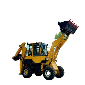 5.3ton WZ45-16 backhoe excavator loader  4*4 wheel drive  backhoe loader mini tractor backhoe loader for sale hydraulic auger